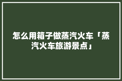 怎么用箱子做蒸汽火车「蒸汽火车旅游景点」