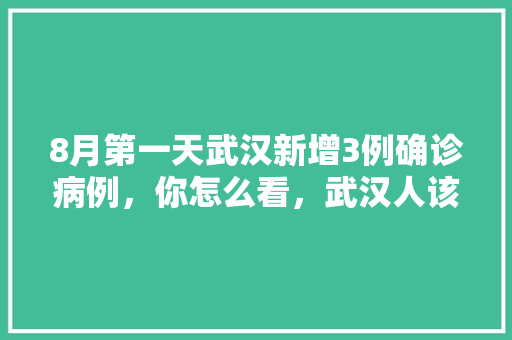 8月第一天武汉新增3例确诊病例，你怎么看，武汉人该怎么办「八月国内旅游湖北攻略图片」 8月第一天武汉新增3例确诊病例，你怎么看，武汉人该怎么办「八月国内旅游湖北攻略图片」 美食食谱